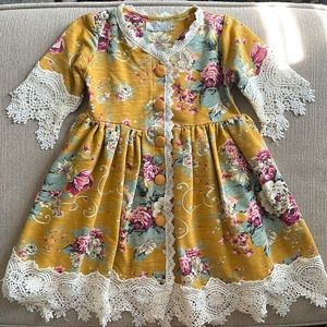 Trish Scully Toddler Flower and Lace Dress